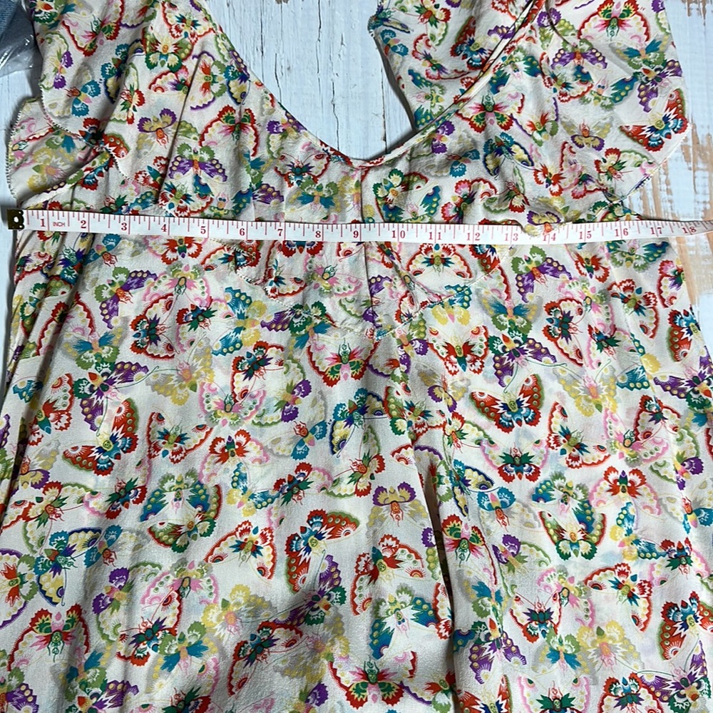 Zadig & Voltaire Reen Butterfly Silk Midi Dress Size Small - Picture 12 of 12